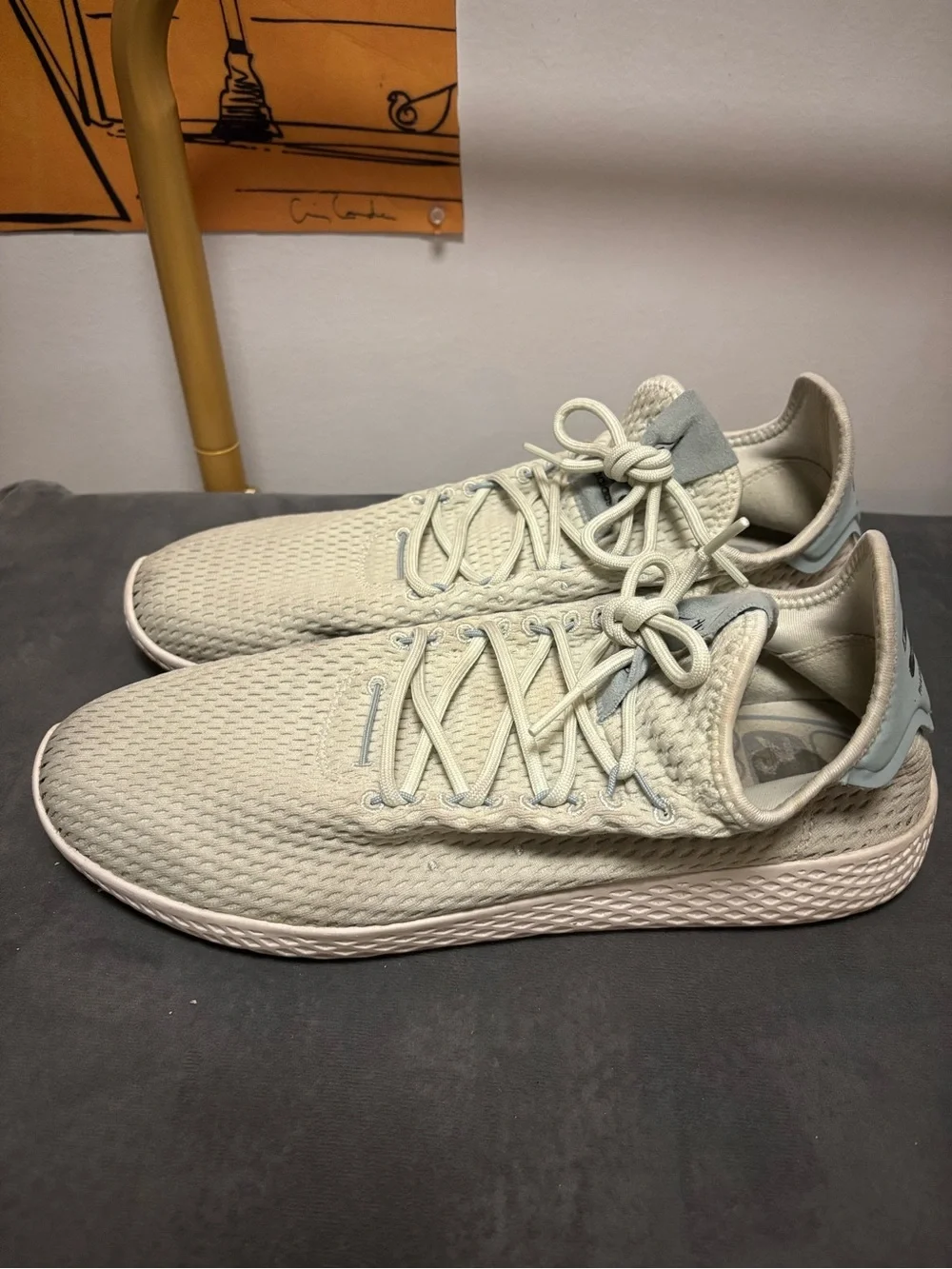 Pharrell Williams Light green Athletic Sneakers